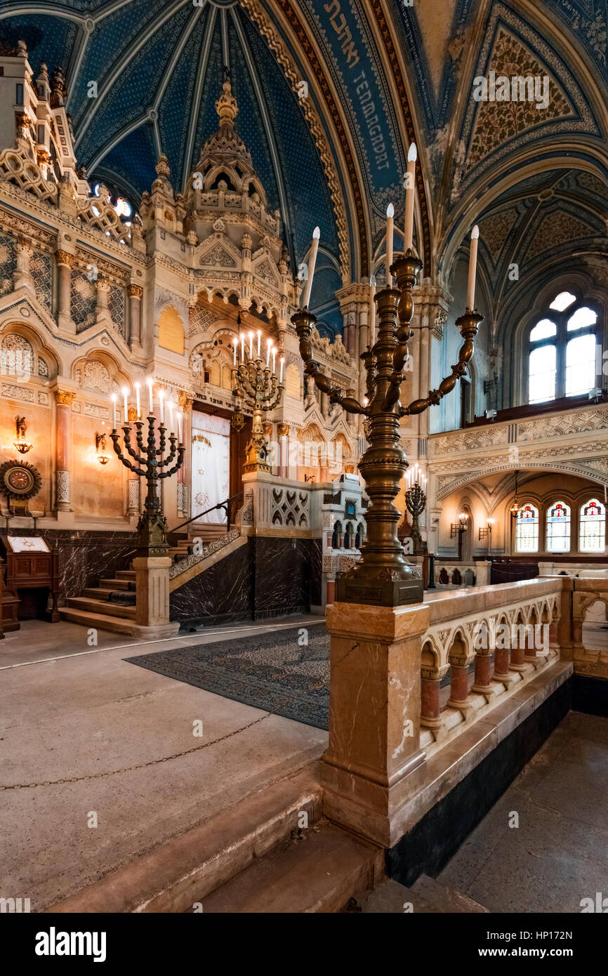 Stock Foto - Ungarn, Szeged, neue Synagoge, Innenraum Stockfoto