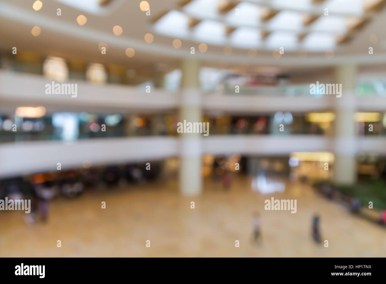 Verschwommene Einkaufszentrum Hintergründe - unscharf gestellt Stockfoto