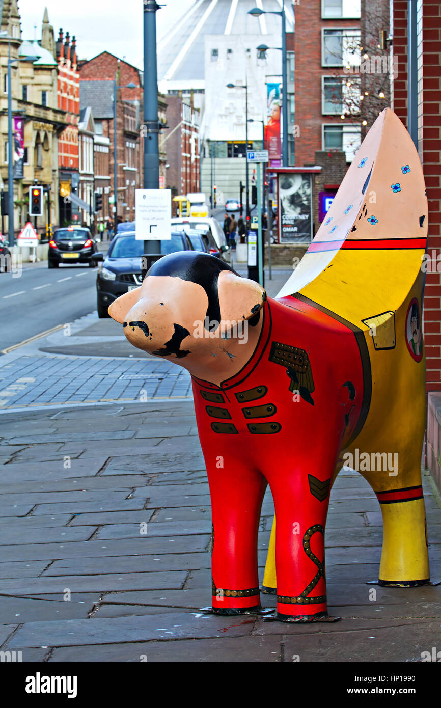 Die Beatles super Lamm Banane auf Hoffnung St Liverpool UK Stockfoto