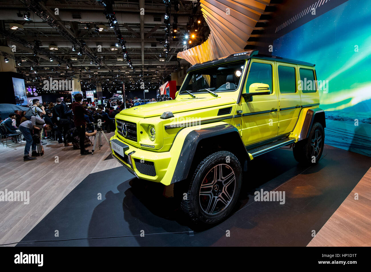 Toronto, Kanada. 16. Februar 2017. AMG G550 SUV auf dem Display während 2017 Canadian International Autoshow Medienvorschau Tag im Toronto Metro Convention Centre. Dominic Chan/EXimages/Alamy Live-Nachrichten Stockfoto