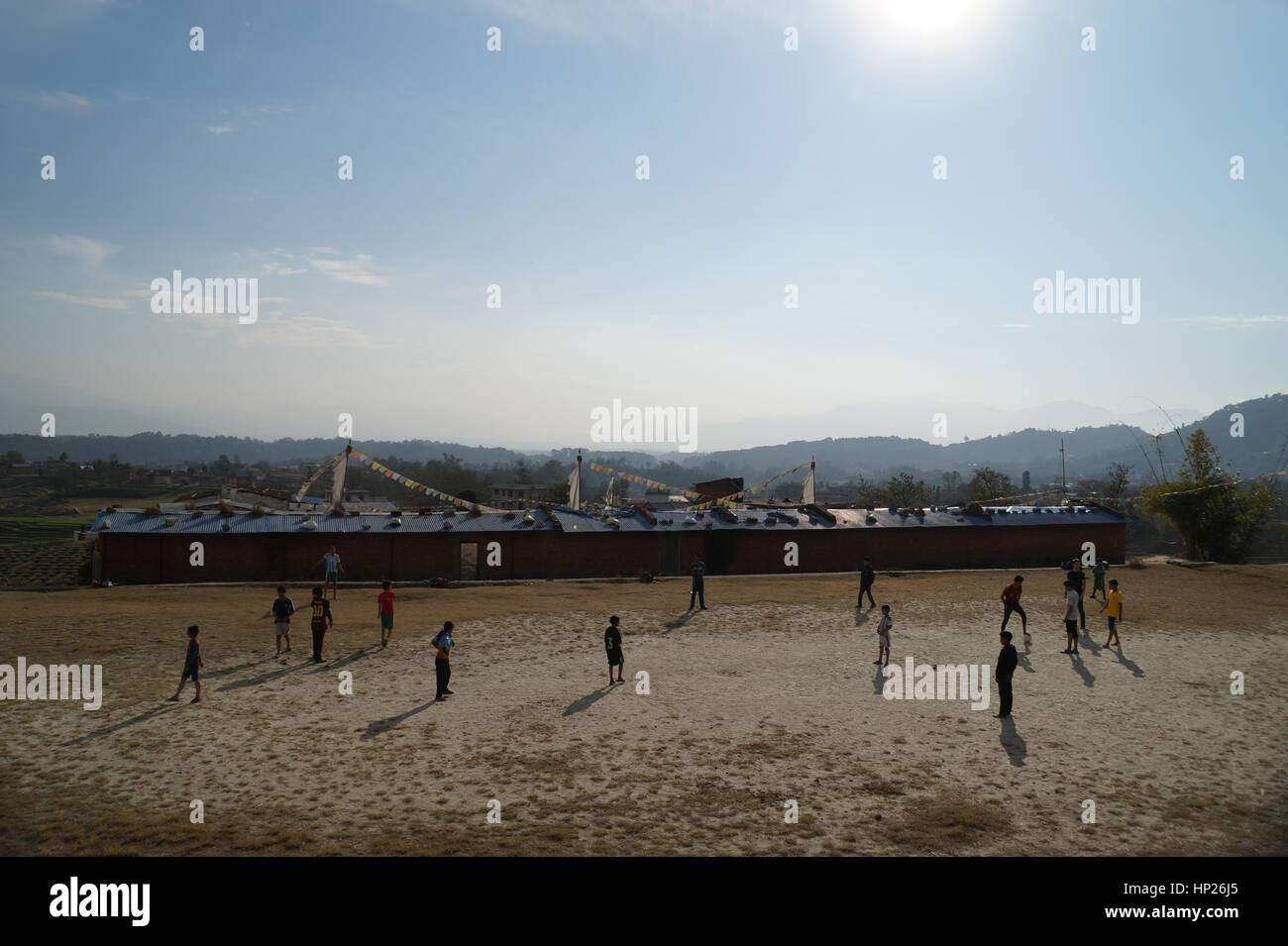 Fußball im Land der dritten Welt Stockfoto