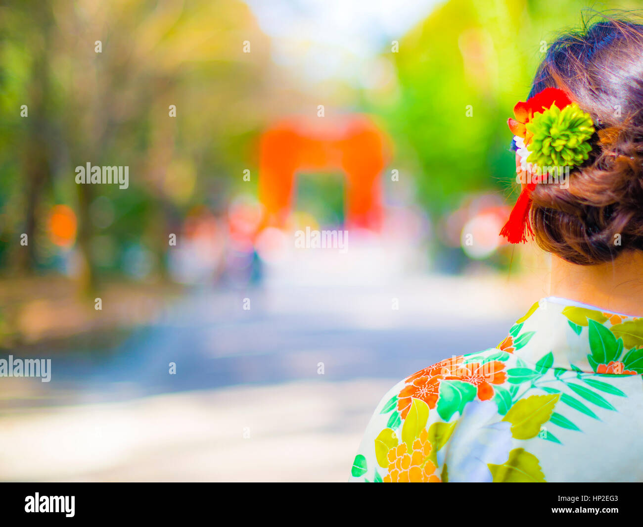 die frau im weißen kimono