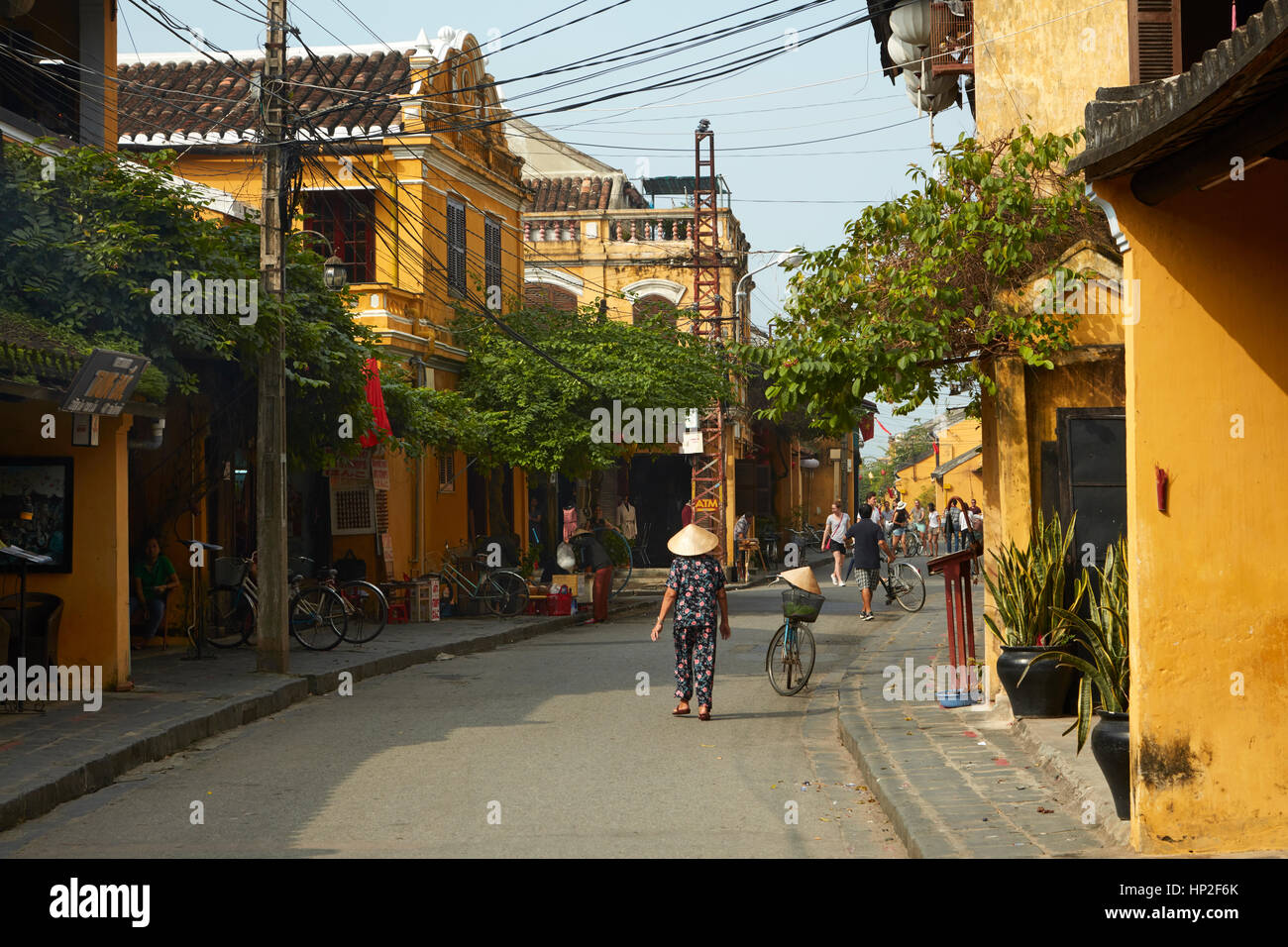 Straßenszene, Hoi an ein (UNESCO Weltkulturerbe), Vietnam Stockfoto