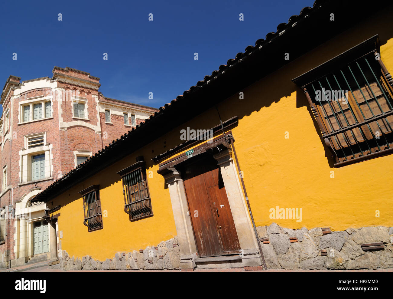 Farbe kleine Straße in Bogota, der Hauptstadt Stadt von Kolumbien Stockfoto