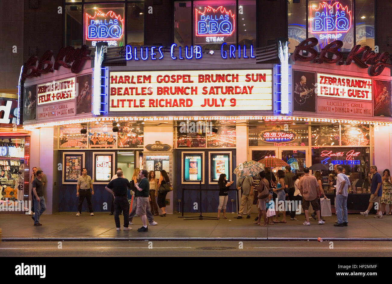 BB King Blues Club & Grill.237 West 42nd Street, New York City, USA, www.bbkingblues.com Stockfoto