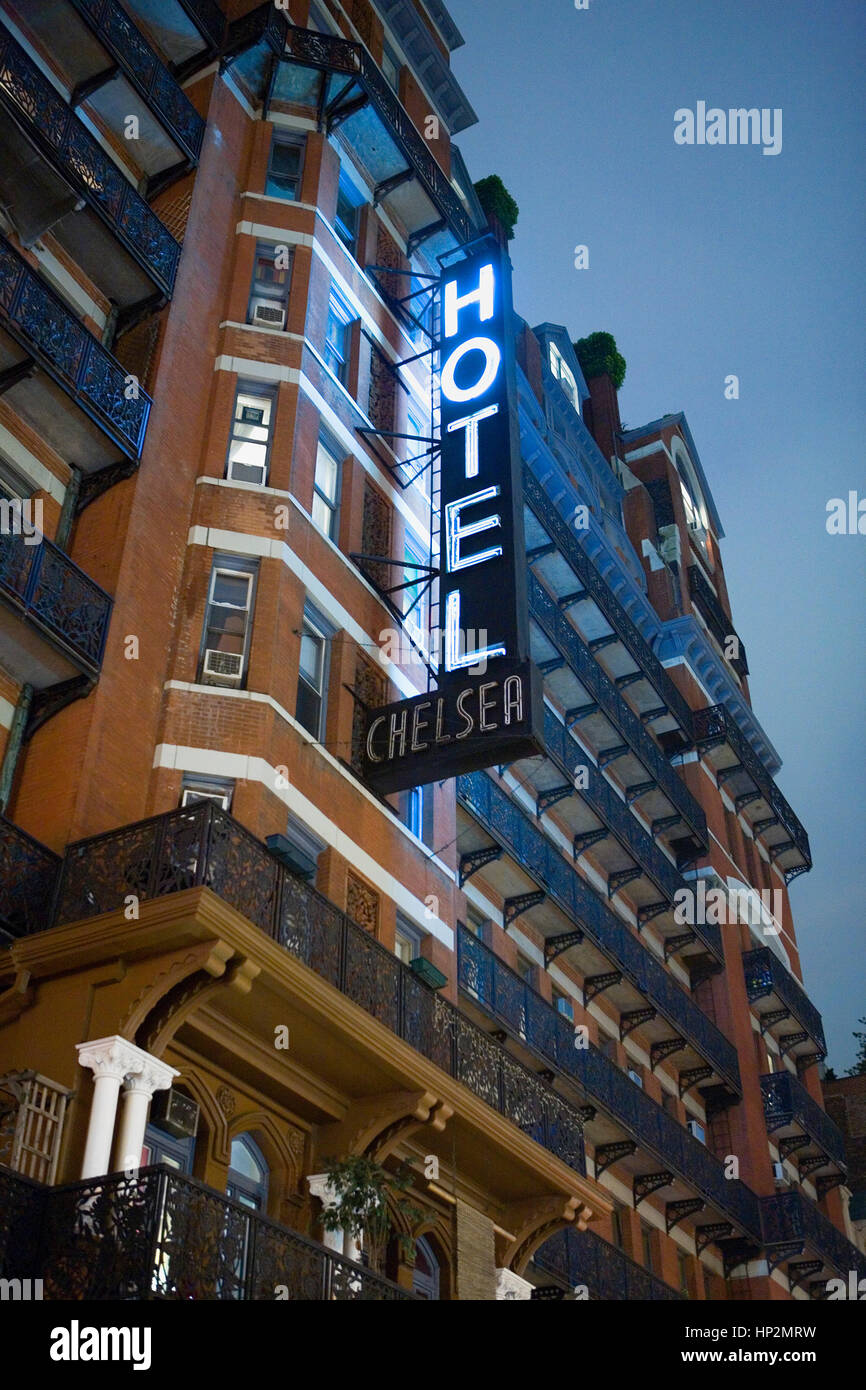 Chelsea Hotel. 222 West 23 rd St, New York City, USA Stockfoto