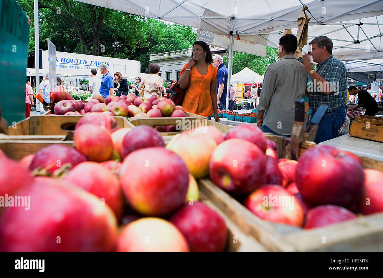 Union Square. Bauernmarkt, New York City, USA Stockfoto