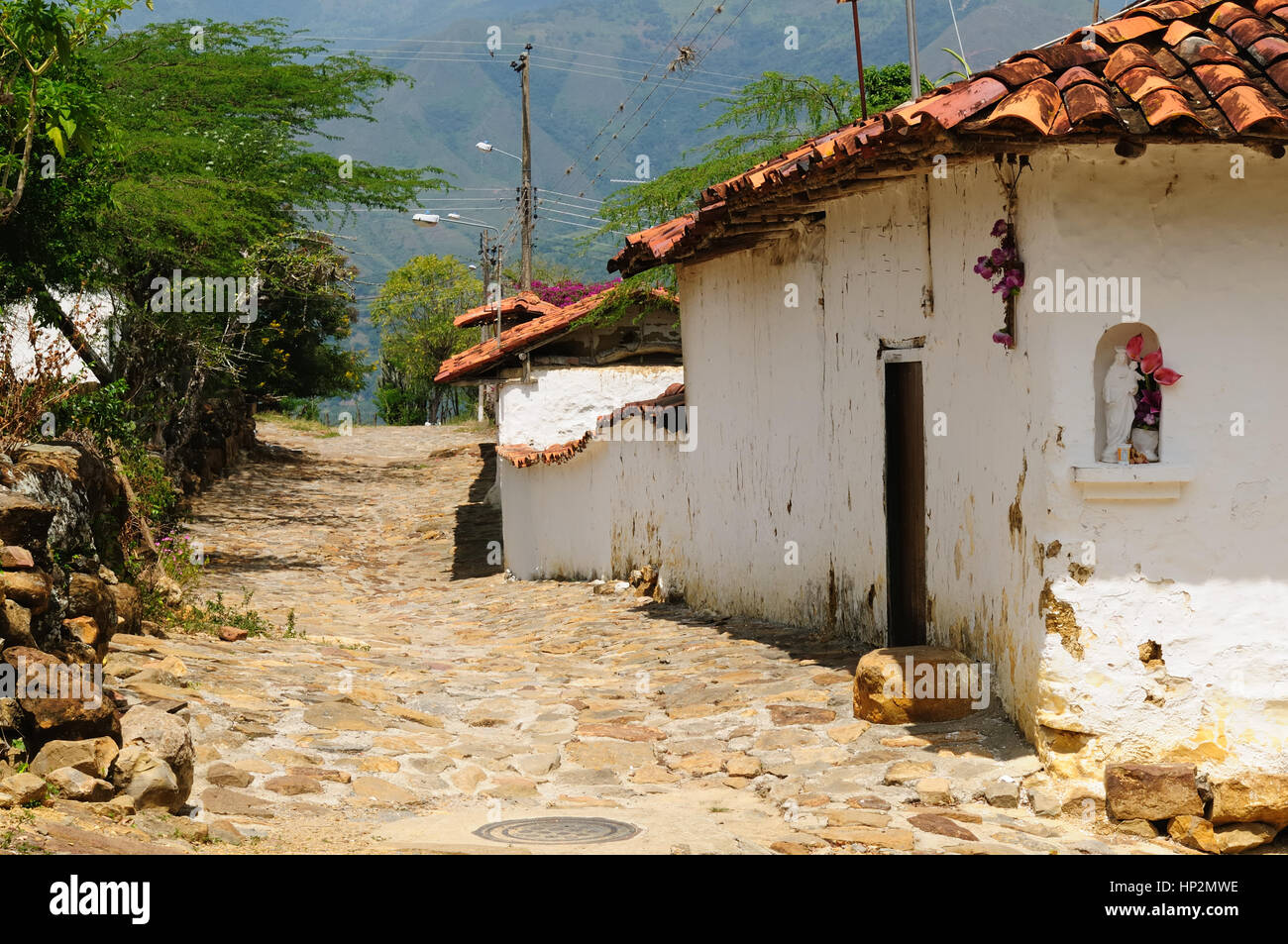 Kolumbien, Santander, Blick auf die koloniale Dorf Guane, in der Nähe von Barichara Stockfoto Kolumbien, Santander, Blick auf die koloniale Dorf Guane, in der Nähe von Barichara Stockfoto