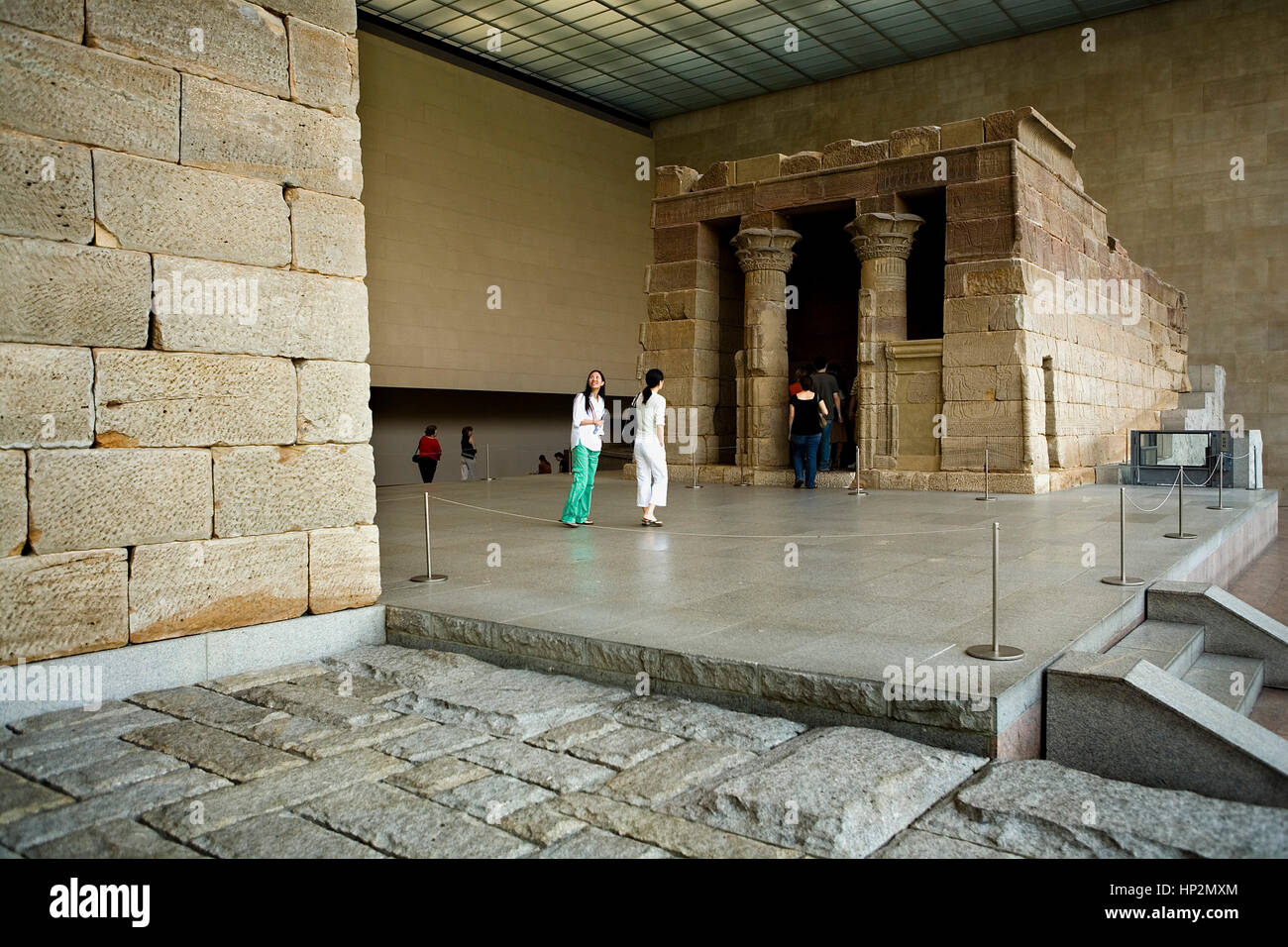 Die MET, Metropolitan Museum of Art der Tempel von Dendur, New York City, USA Stockfoto