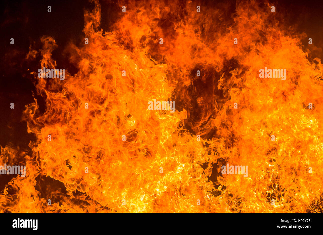 hochdetaillierte abstrakte Feuer Hintergrund Stockfoto