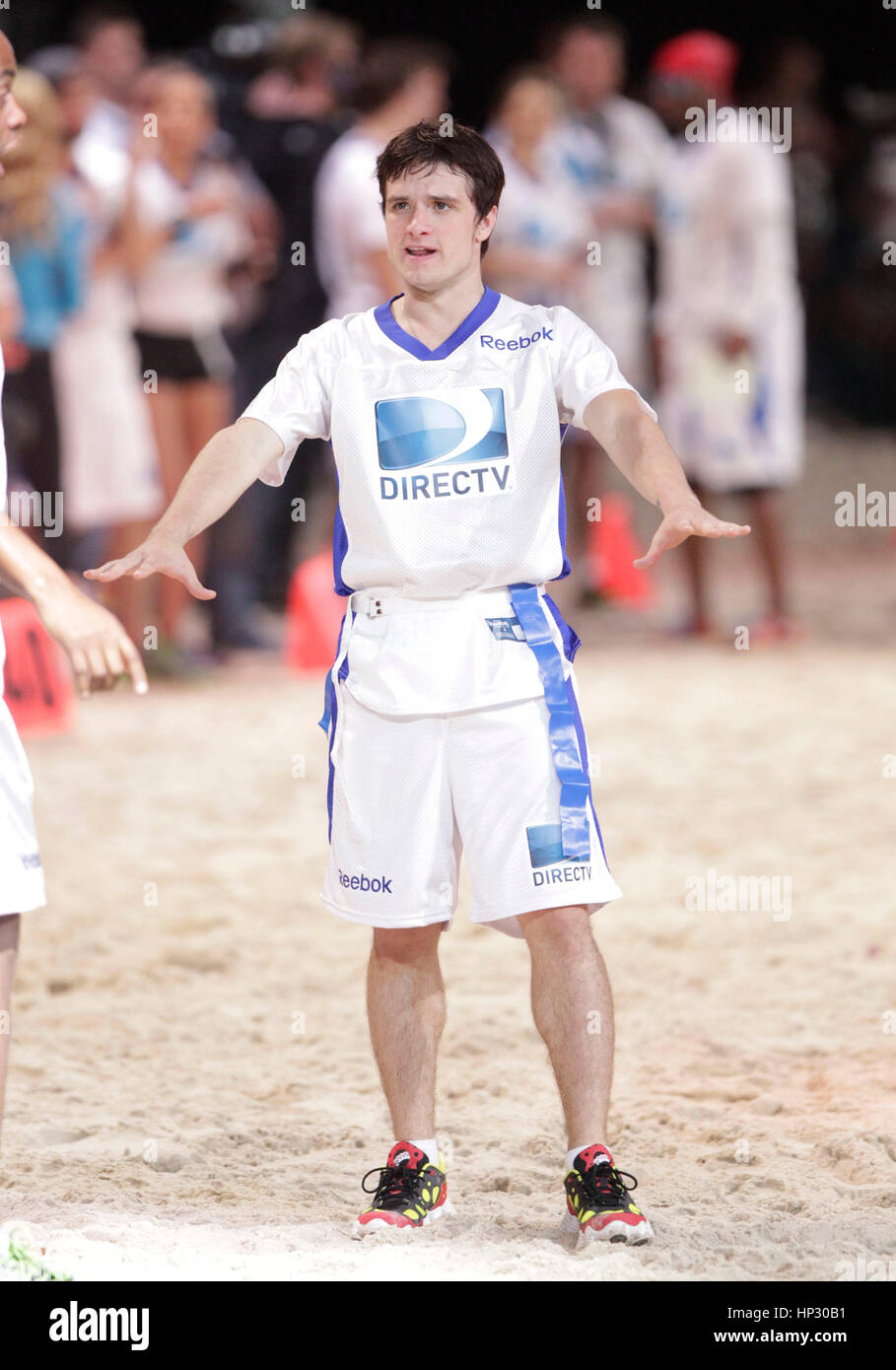 Josh Hutcherson in Directv Seventh Annual Celebrity Beach Bowl am 2. Februar 2013, in New Orleans, Louisiana. Foto von Francis Specker Stockfoto