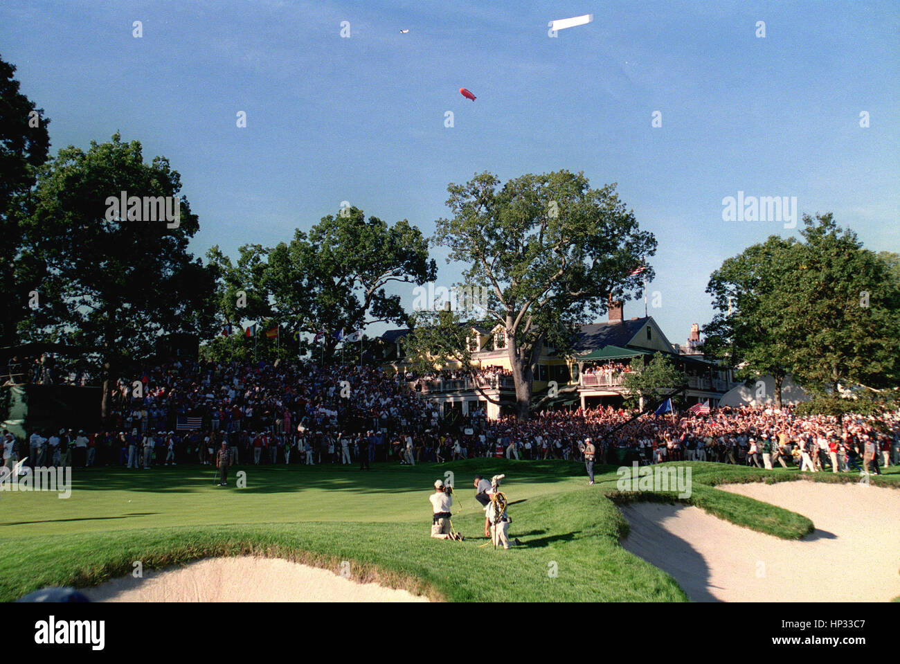 18. Grün BROOKLINE CC RYDER CUP BROOKLINE CC USA 26. September 1999 Stockfoto