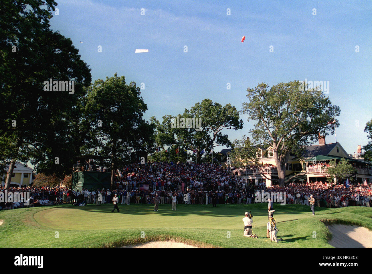 18. Grün BROOKLINE CC RYDER CUP BROOKLINE CC USA 26. September 1999 Stockfoto