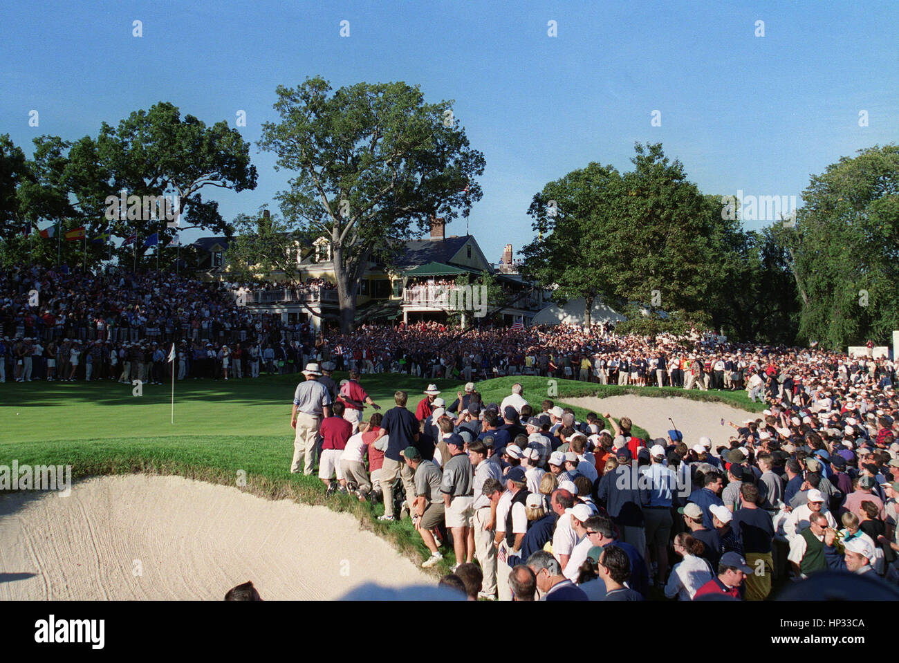 18. Grün BROOKLINE CC RYDER CUP BROOKLINE CC USA 26. September 1999 Stockfoto