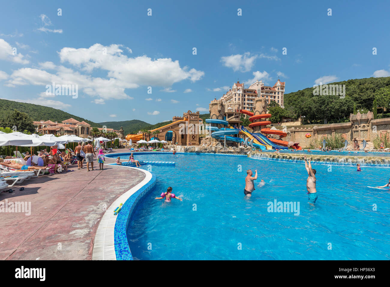 Stock Foto - Royal Castle Hotel in Elenite, Bulgarien Stockfoto