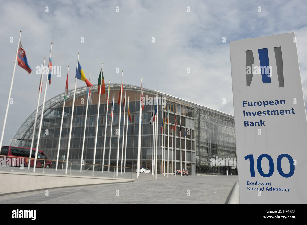 Luxemburg 10.06.2011. Blick auf die Europäische Bank für Investition in Luxemburg-Kirchberg Stockfoto