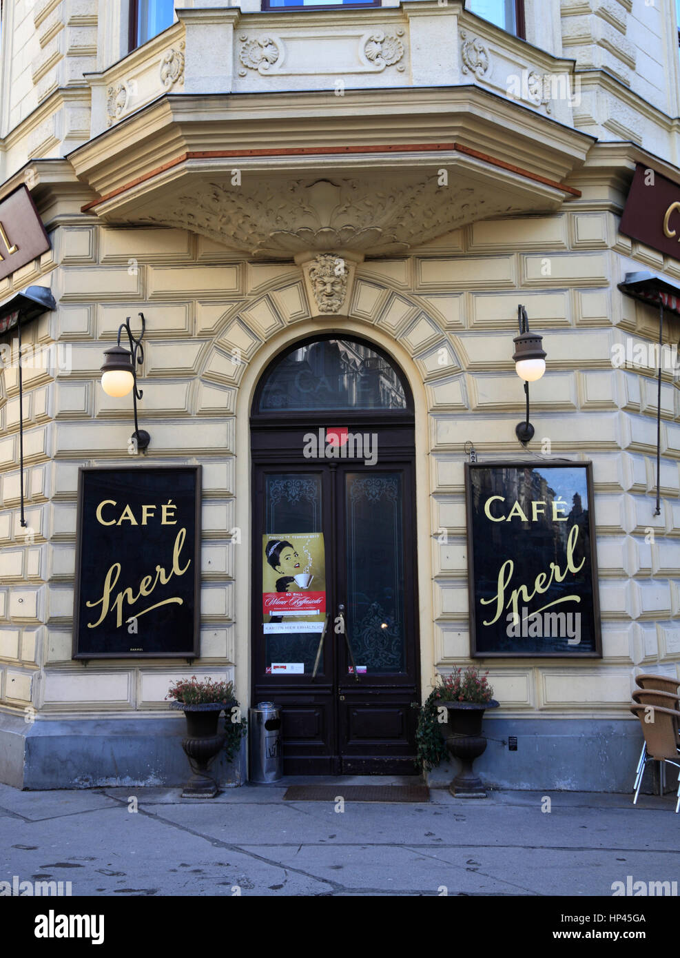 Traditionellen Cafe SPERL, Wien, Österreich, Europa Stockfoto