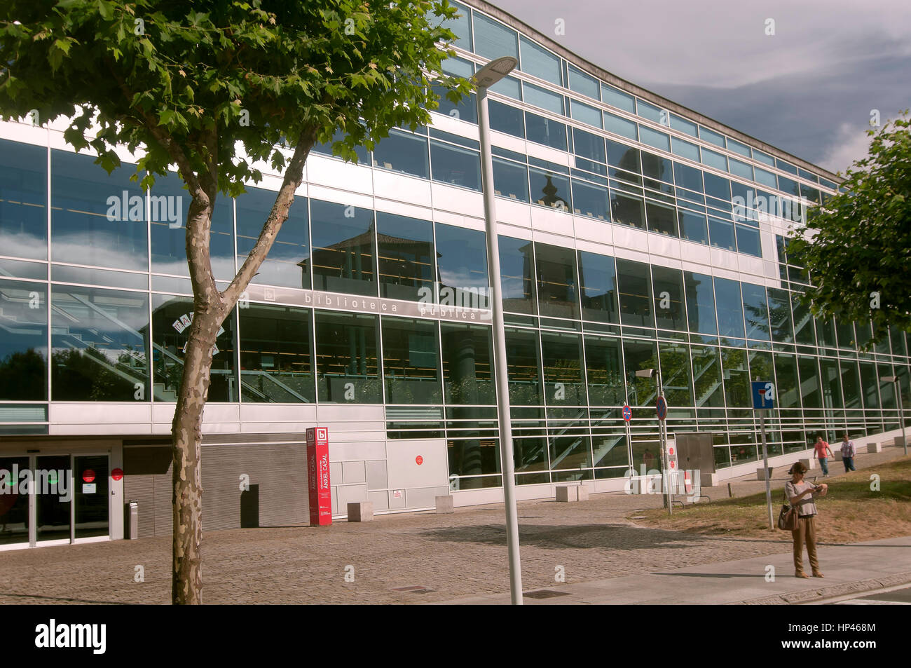 Stadtbibliothek, Santiago De Compostela, La Coruña Provinz, Region Galicien, Spanien, Europa Stockfoto