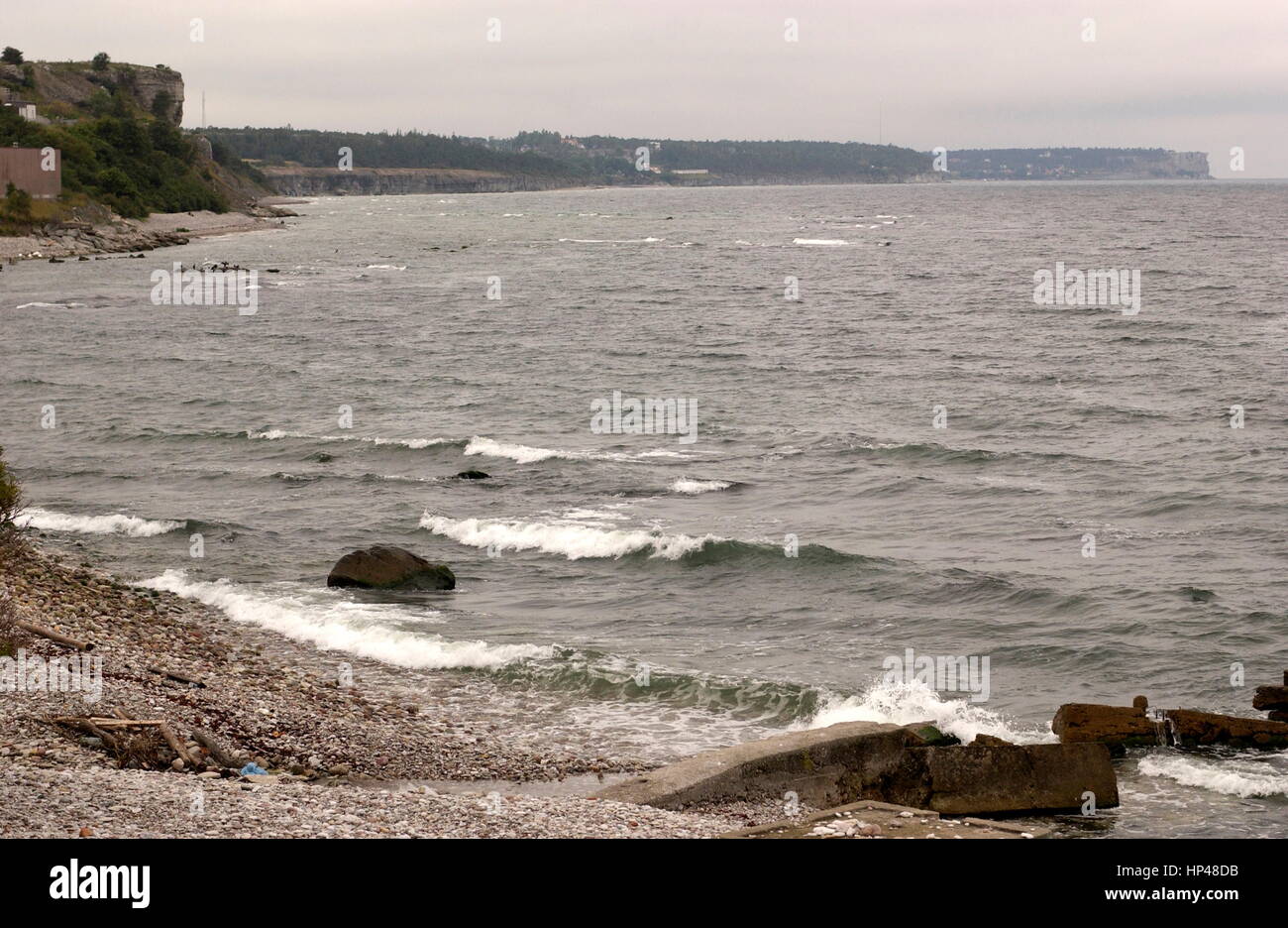 AJAXNETPHOTO. 20. August 2008, Visby, Schweden. -HUMA - Heritage Underwater Marine Archäologie - Kopparsvik (Kupfer-Bucht), südlich von Visby, wo viele der Schiffe in der Flotte der Dänisch-Lübeck in einem großen Sturm im Jahre 1566 scheiterte. FOTO: JONATHAN EASTLAND/AJAX REF: 82008 1129 Stockfoto