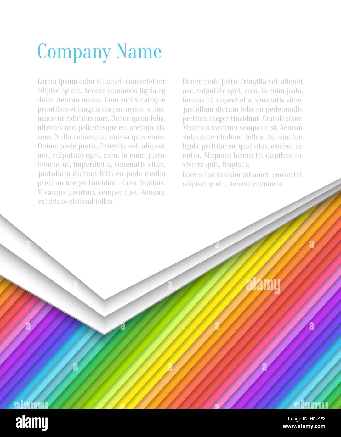 Abstrakte Vector Flyer Design-Vorlage in Papier schneiden Stil Stock Vektor