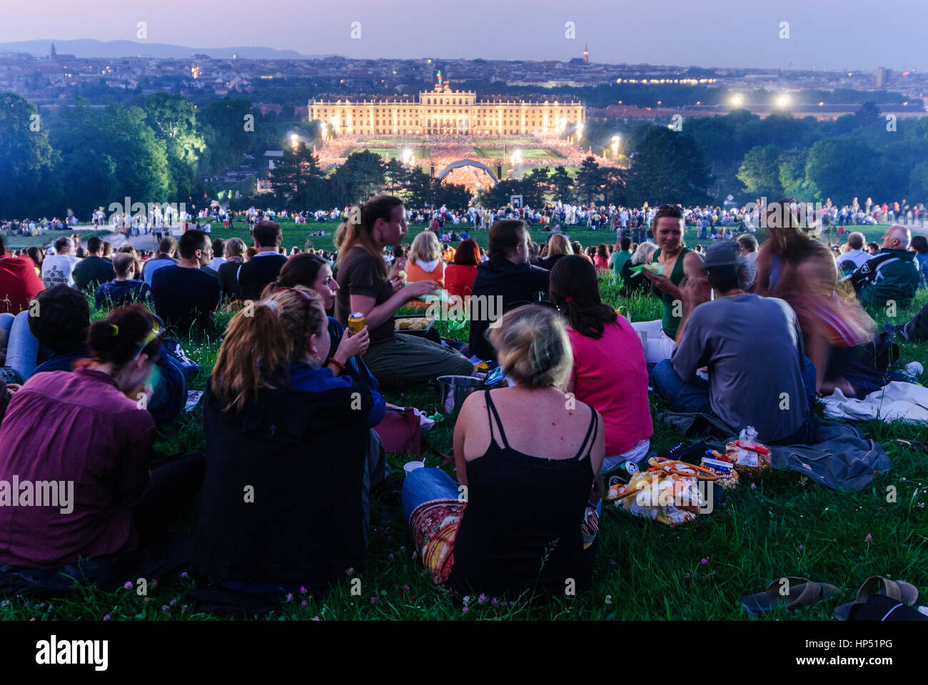 Wien, Wien, Schloss Schönbrunn; "Konzert für Europa" mit den Wiener Philharmonikern, 13., Wien, Österreich Stockfoto