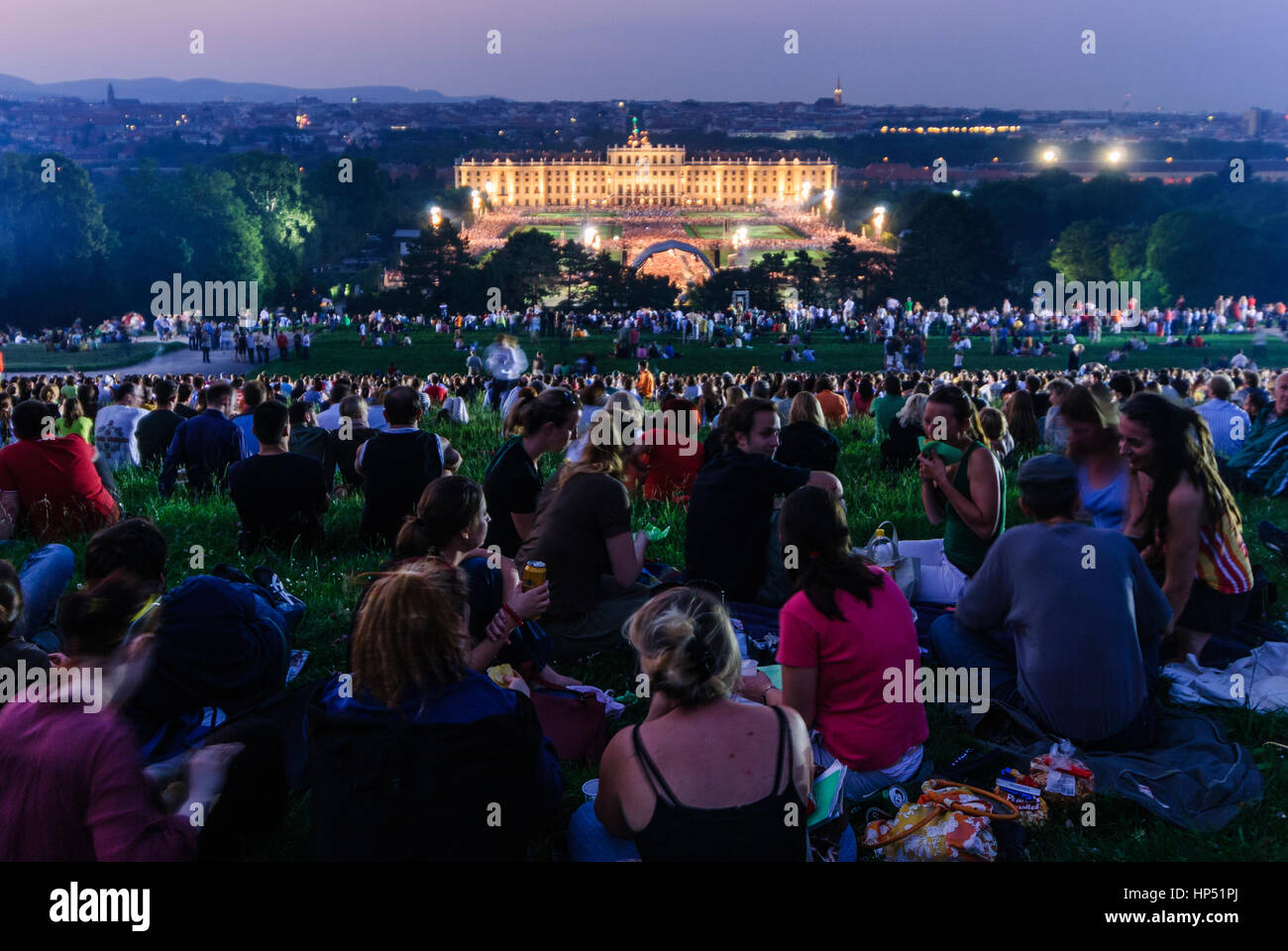 Wien, Wien, Schloss Schönbrunn; "Konzert für Europa" mit den Wiener Philharmonikern, 13., Wien, Österreich Stockfoto