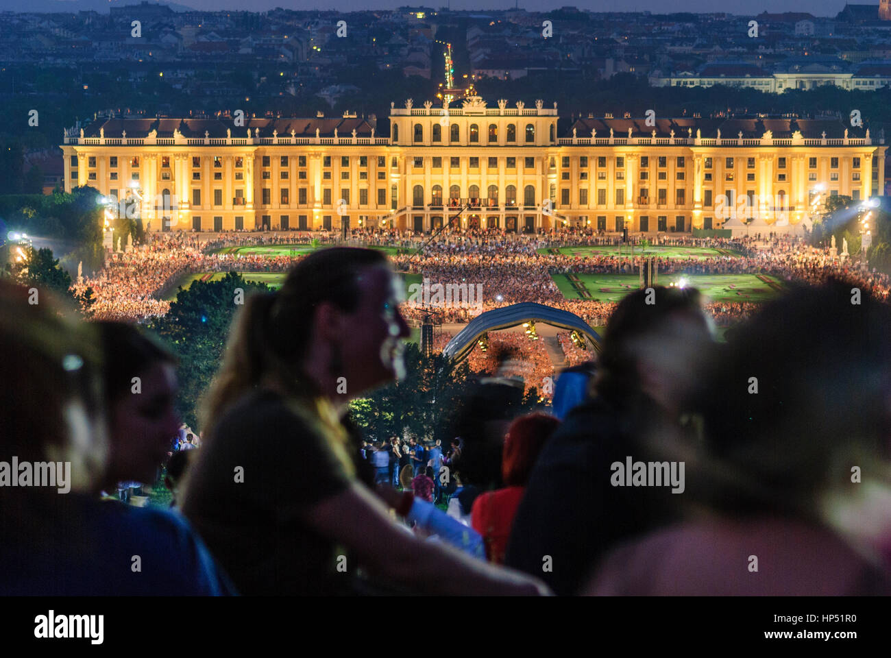 Wien, Wien, Schloss Schönbrunn; "Konzert für Europa" mit den Wiener Philharmonikern, 13., Wien, Österreich Stockfoto