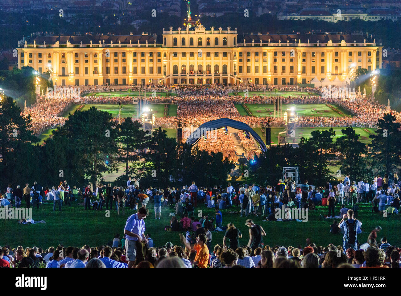 Wien, Wien, Schloss Schönbrunn; "Konzert für Europa" mit den Wiener Philharmonikern, 13., Wien, Österreich Stockfoto