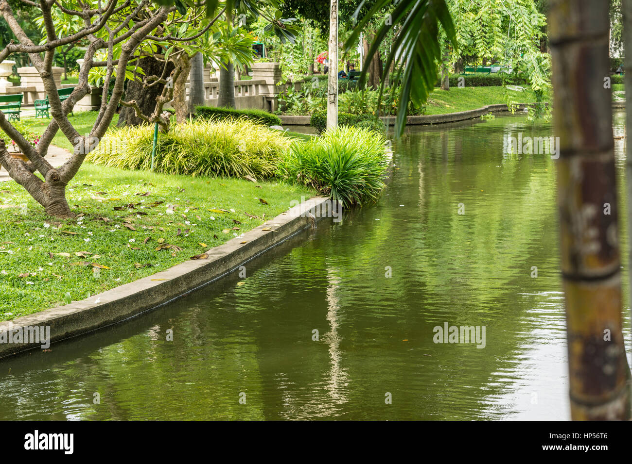 Dragon in einem Park in Bangkok, Thailand Stockfoto