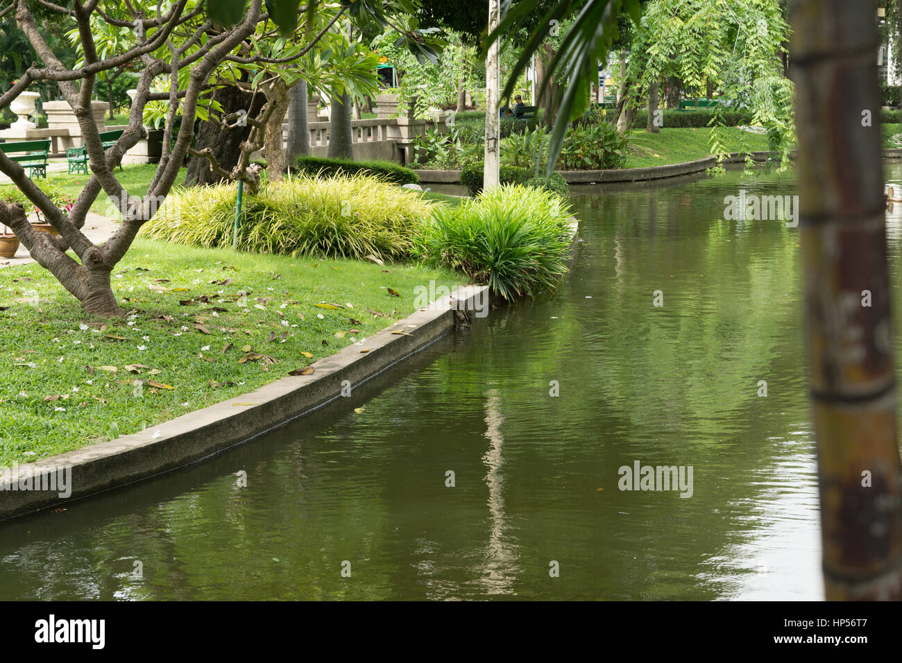 Dragon in einem Park in Bangkok, Thailand Stockfoto