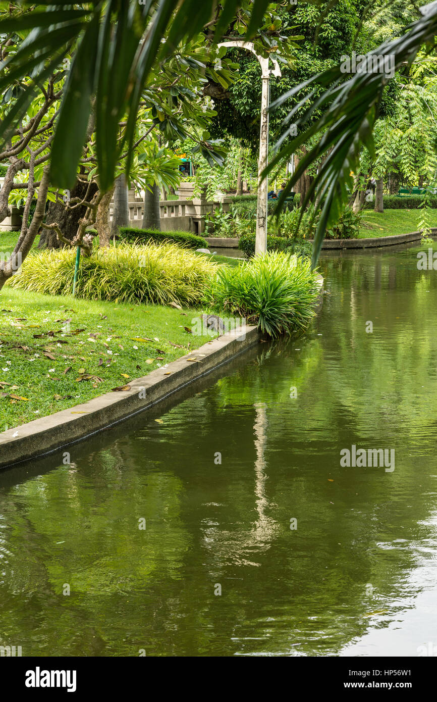 Dragon in einem Park in Bangkok, Thailand Stockfoto
