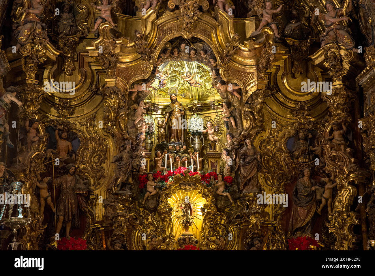 verziert Innenraum von San Jose Capilla oder Kirche in Sevilla, Spanien Stockfoto