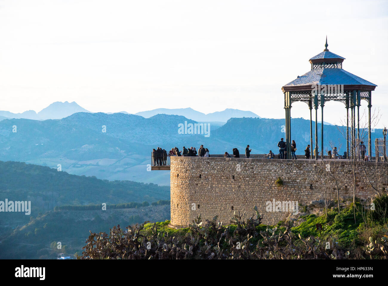 Aussichtspunkt am Ronda, Spanien Stockfoto