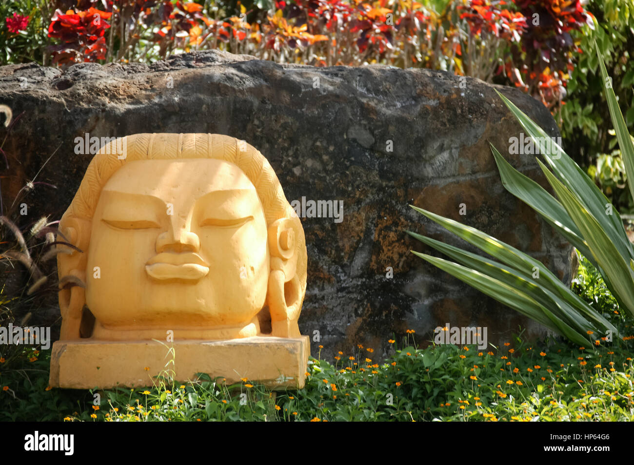 Westkueste, Oberoi Hotel, Luxushotel, Garten, Skulptur, Mauritius, The Oberoi, Westküste, Garten, Skulptur Stockfoto