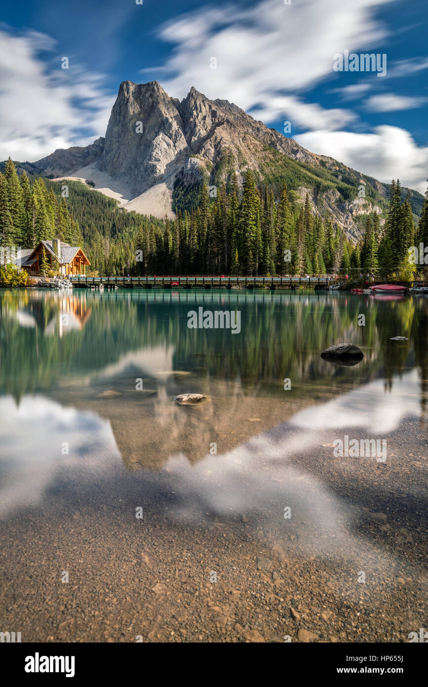 Emerald Lake idyllische Landschaft Stockfoto