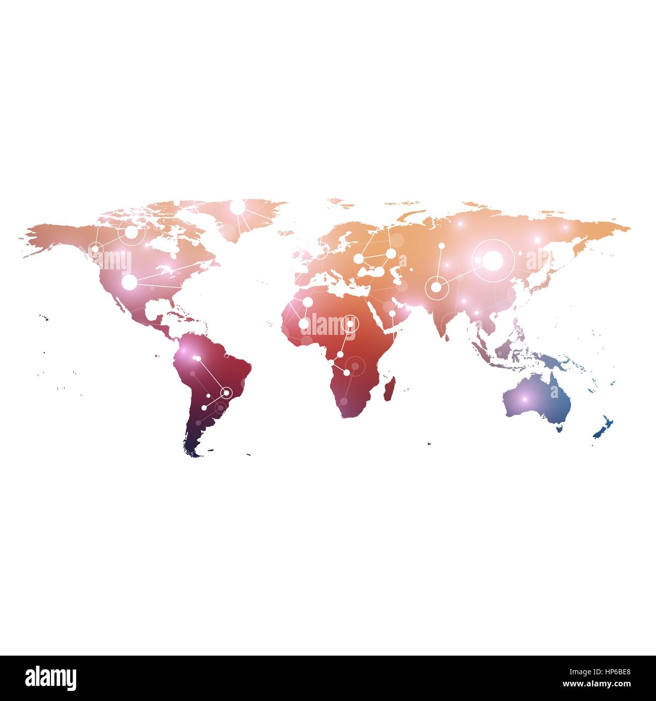 Weltkarte mit globalen Technologie-Networking-Konzept. Visualisierung von digitalen Daten. Linien-Plexus. Großen Hintergrund Datenkommunikation. Wissenschaftliche Vektor-Illustration. Stock Vektor Weltkarte mit globalen Technologie-Networking-Konzept. Visualisierung von digitalen Daten. Linien-Plexus. Großen Hintergrund Datenkommunikation. Wissenschaftliche Vektor-Illustration. Stock Vektor