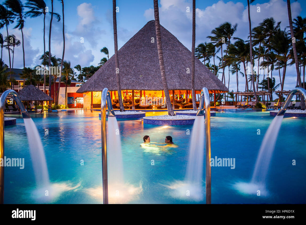 Schwimmbad Barcelo Bavaro Beach Resort Punta Cana Dominikanische Republik Stockfotografie Alamy
