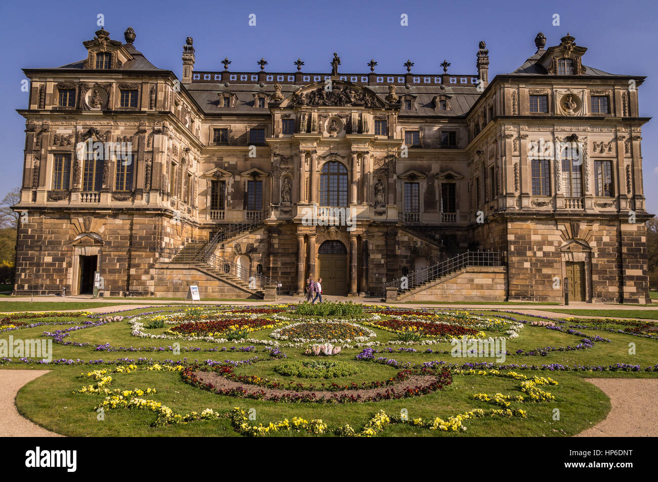 Barocke Palais im großen Garten, Dresden Stockfotografie Alamy