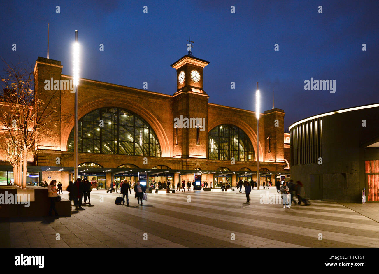 Das äußere der Kings Cross Station in London Stockfoto