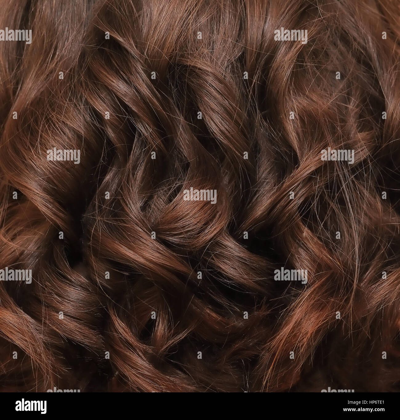Schöne braune Haare. Braune Haare Hintergrund. Braune Haare Sperre Nahaufnahme. Stockfoto