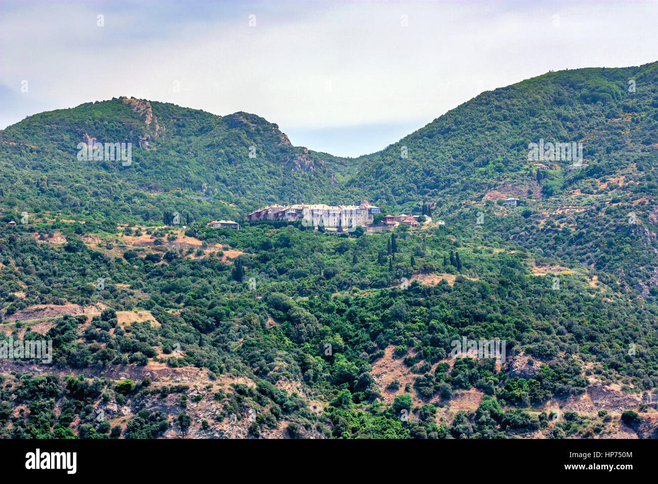 Kloster Xeropotamou, Berg Athos Stockfoto