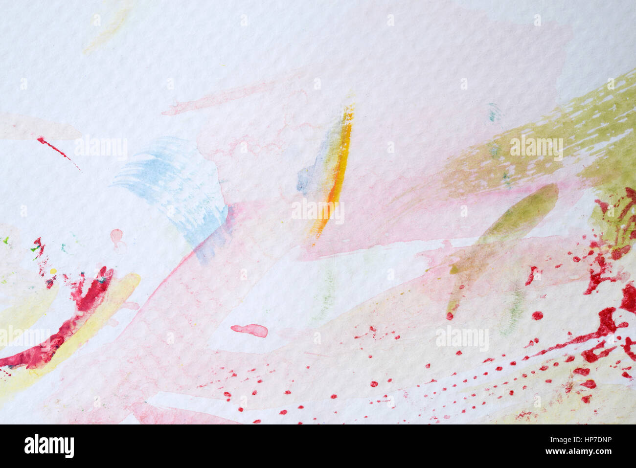 Aquarell auf Papier Textur Hintergrund Stockfoto