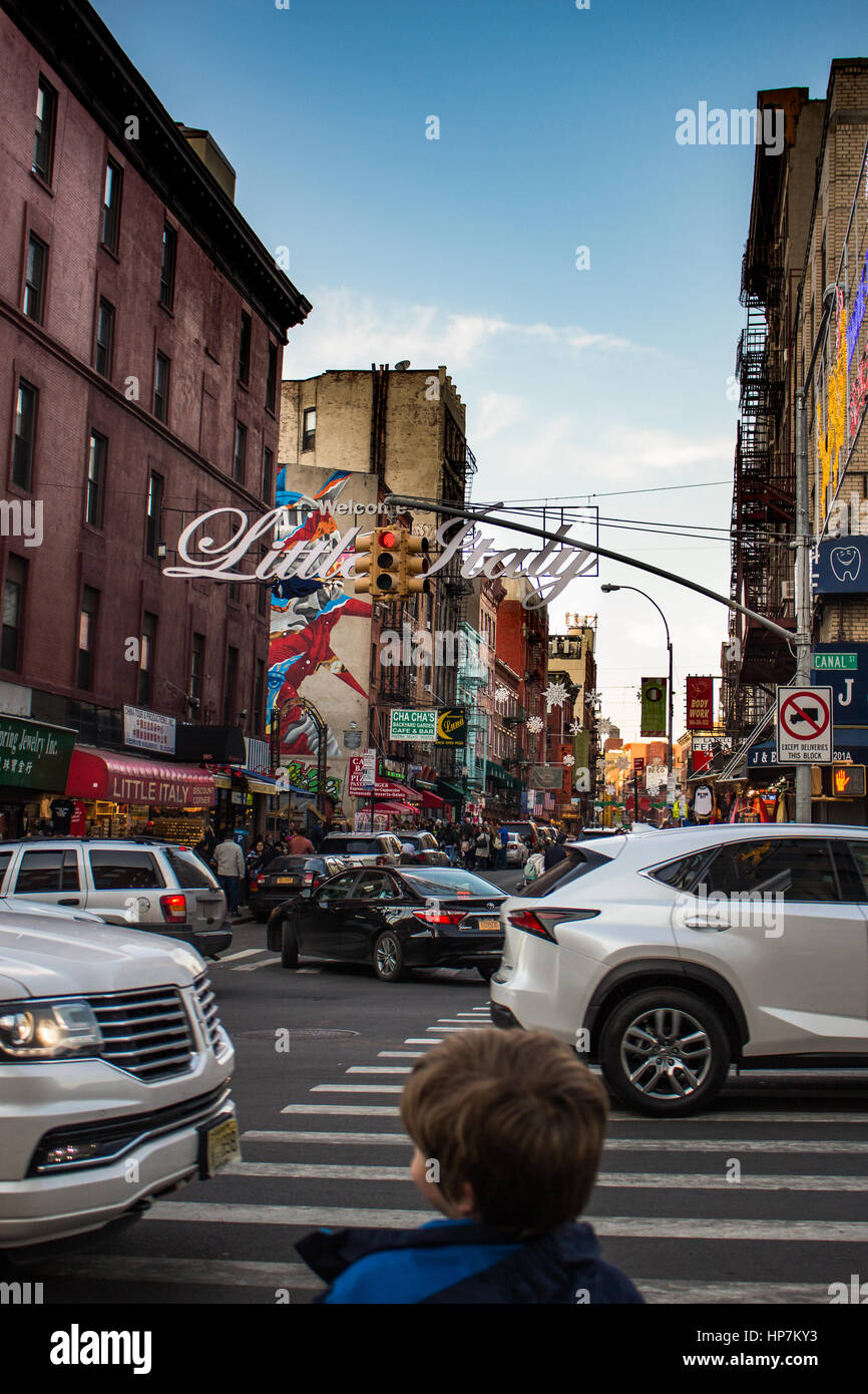 wenig Italien Eingang, Brooklyn, nyc Stockfoto