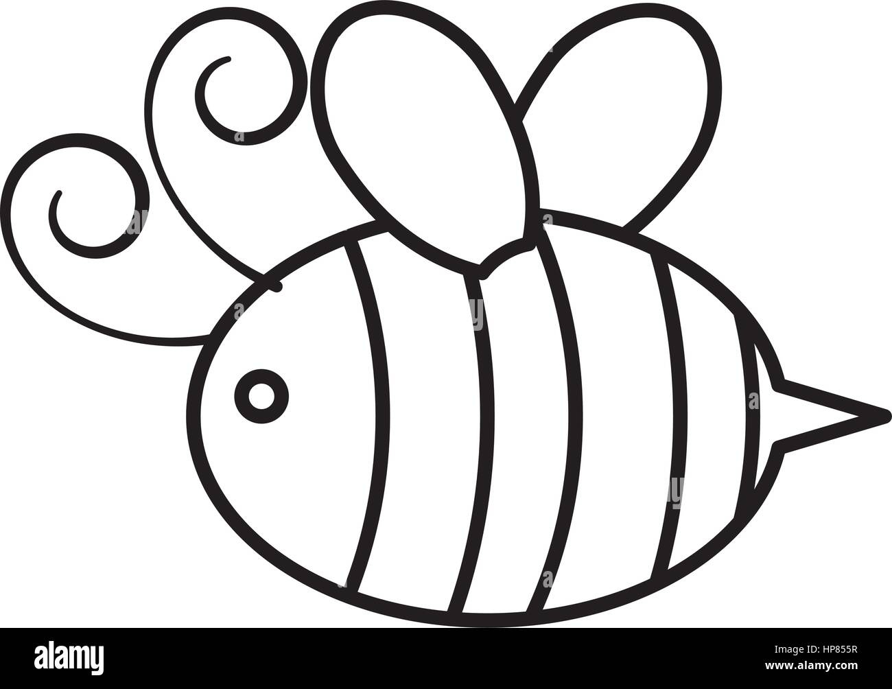 süße Biene fliegen Symbol Vektor-Illustration-design Stock Vektor