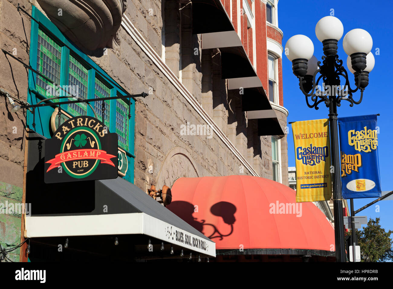 Fifth Street, Gaslamp Quarter, San Diego, Kalifornien, USA Stockfoto