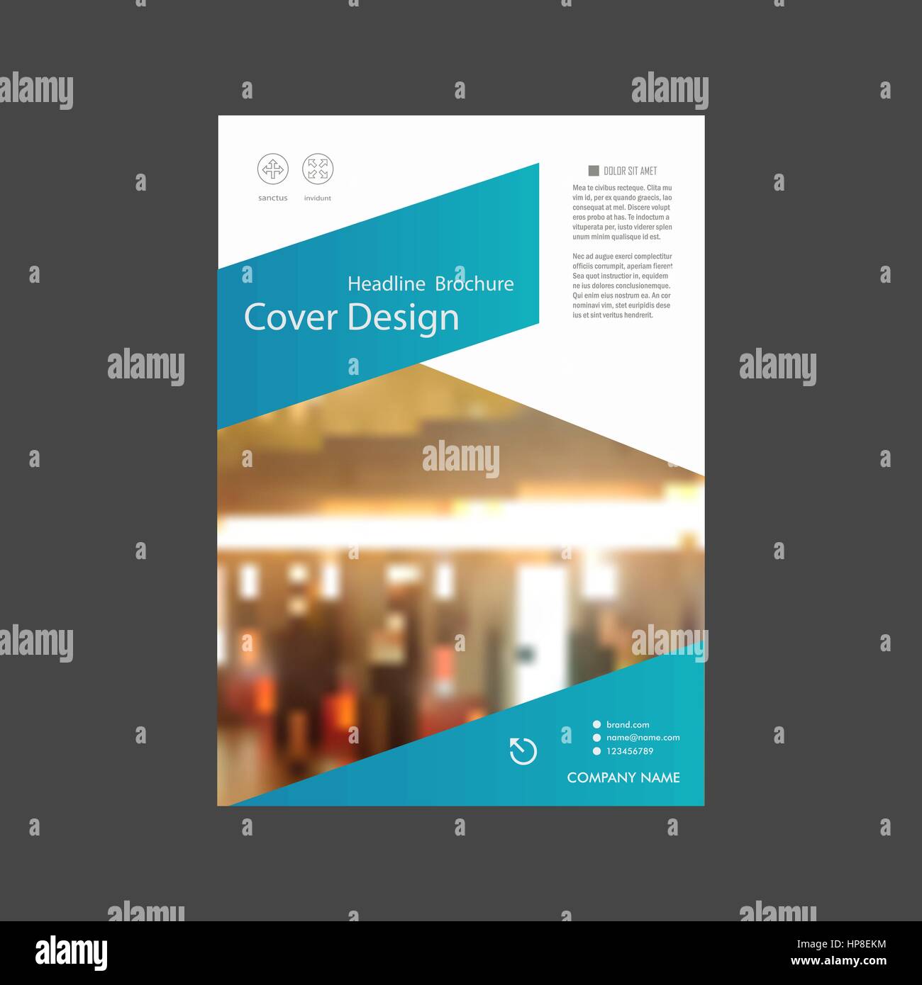 Jährlichen Berichts Broschüre Flyer Vorlage A4-Vektor-Design, Buch-Cover-Layout-Design. Abstrakte Farbe Präsentationsvorlagen Stock Vektor