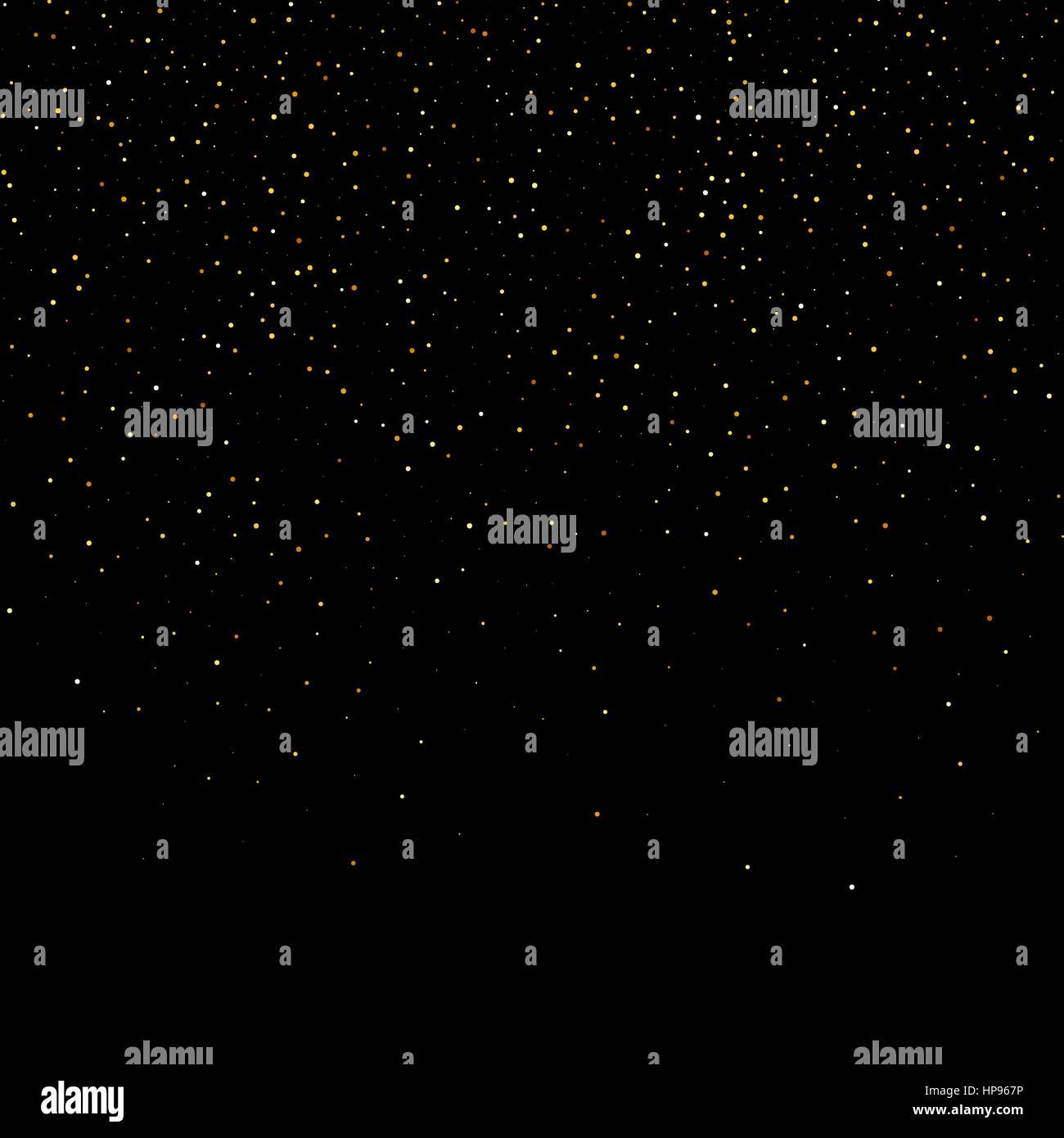 Vektor Goldstaub Glitzer Sterne Welle Feuerwerk abstrakte schwarzen Hintergrund, Design-Vorlage Stock Vektor