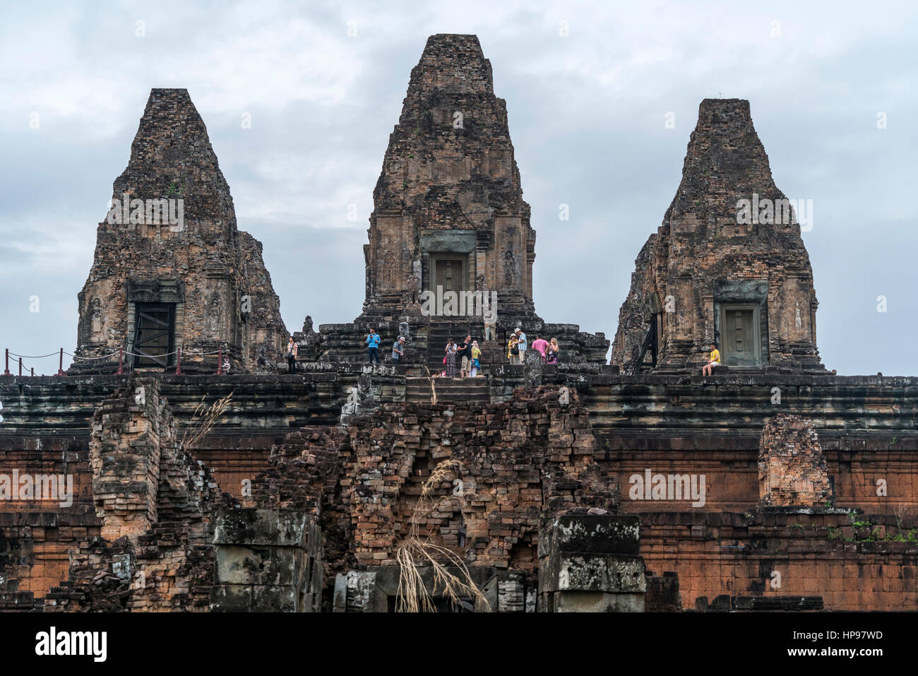 Pyramidentempel Pre Rup, Region Angkor, Kambodscha, Asien |  Temple Mountain Pre Rup, Angkor Region, Kambodscha, Asien Stockfoto