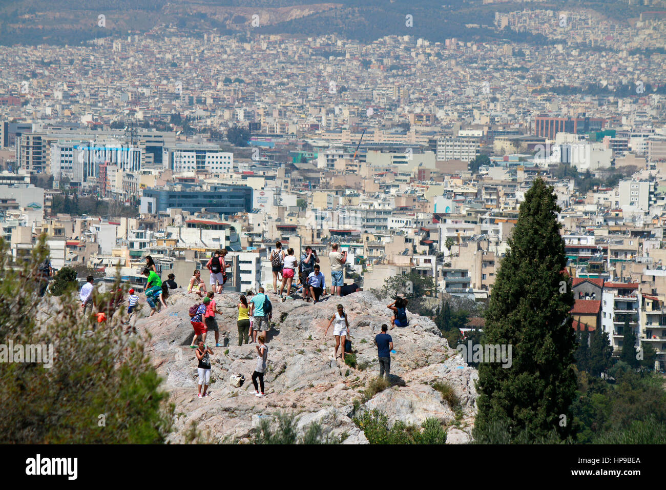 Skyline: Athen, Griechenland. Stockfoto