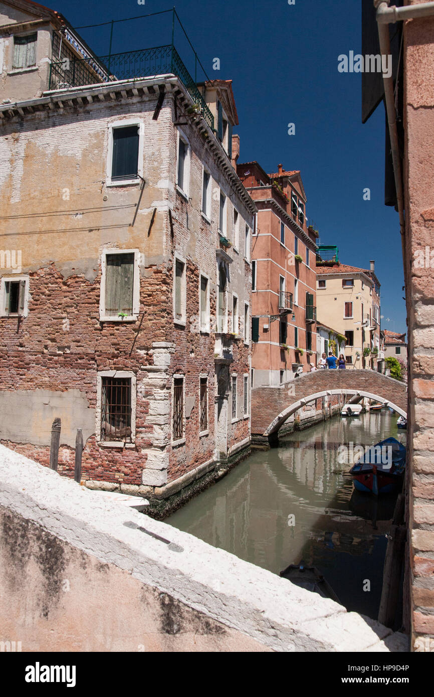 Kanal in Venedig, Italien Stockfoto